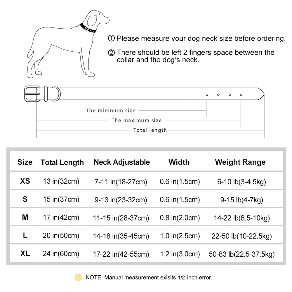 Customized PU Leather Nameplate Collar Dog Leash