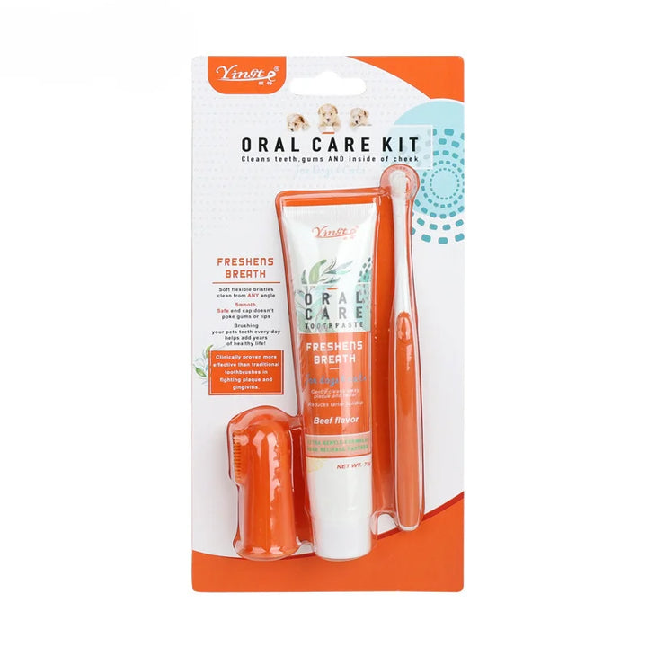 Universal Toothpaste Toothbrush Set Dog Dental Care Pet