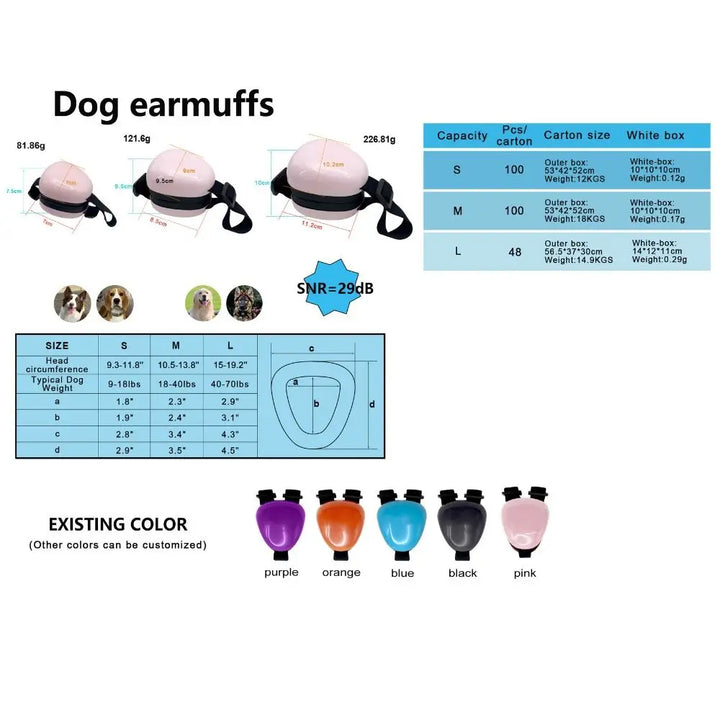 Noise Protection Dog Ear Soundproof Pet Dog essentials