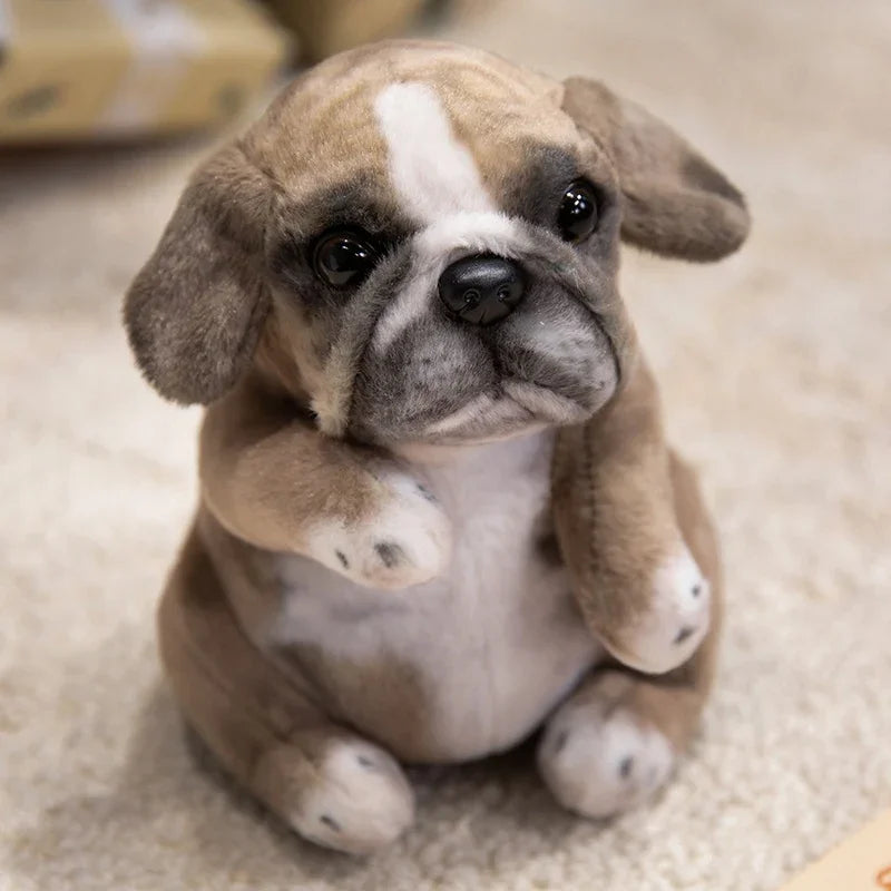Hot Sale Realistic Sitting Poodle Pug Puppy Plush Toys