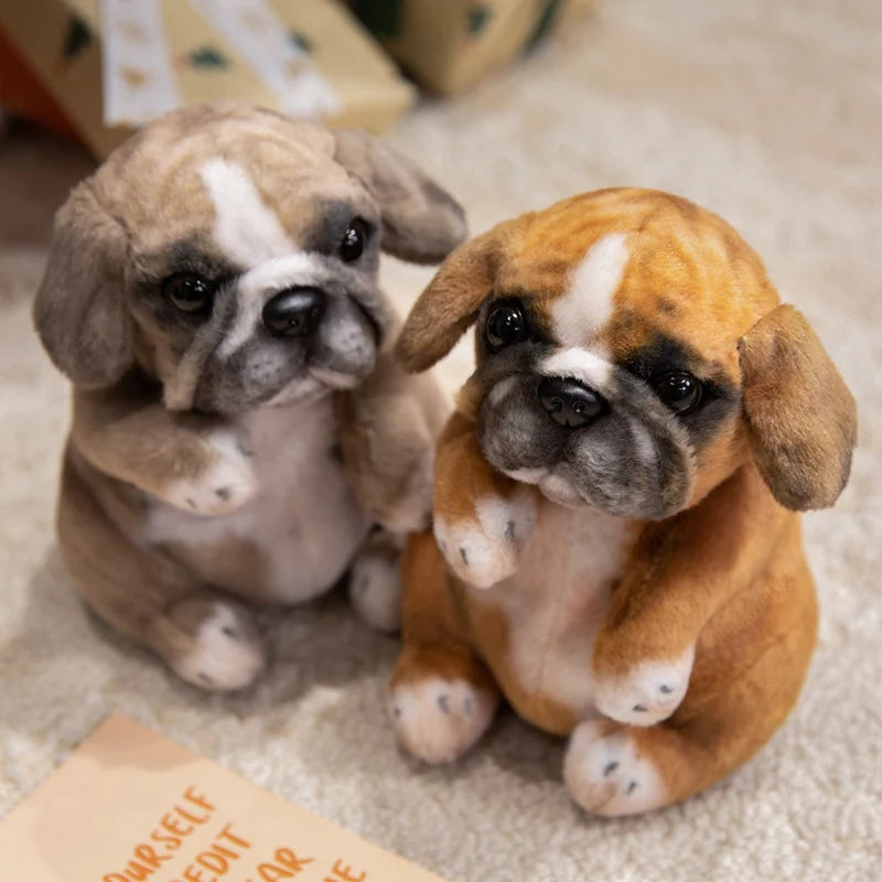 Hot Sale Realistic Sitting Poodle Pug Puppy Plush Toys