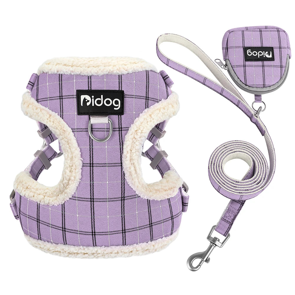 Breathable Dog Harness Leash Bag Set Leash Pet Collar