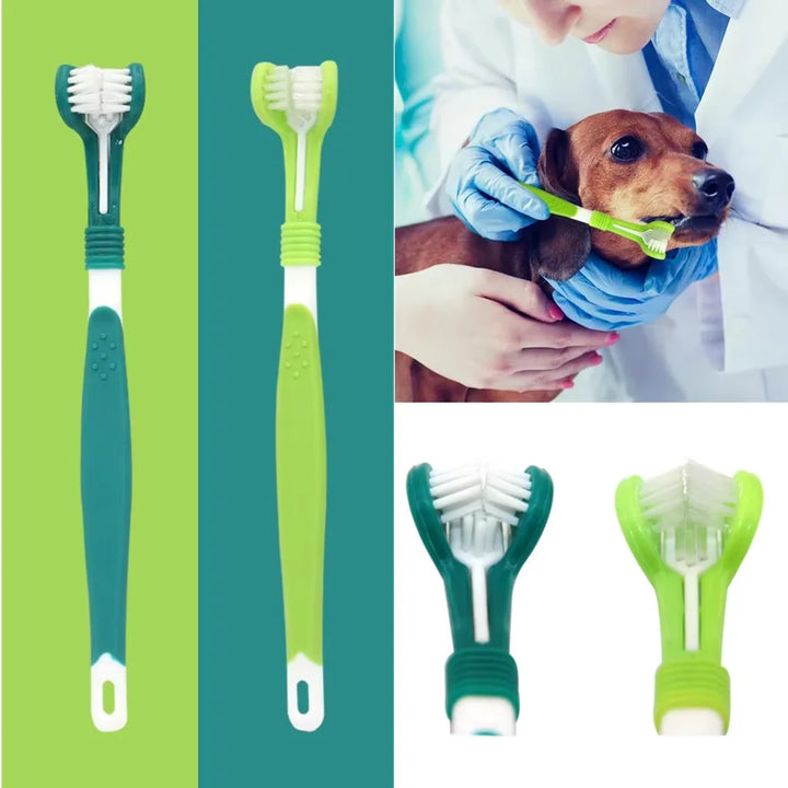 Pet Toothbrush Dog Plastic Toothbrush Removing Dental Care