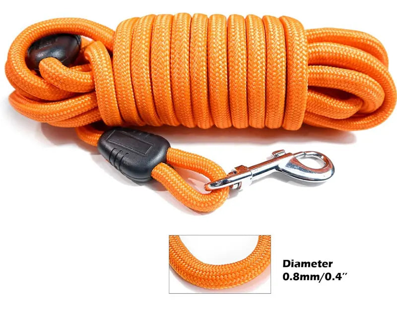 Long Rope Training Dog Leash Heavy Duty Nylon Dog Leash