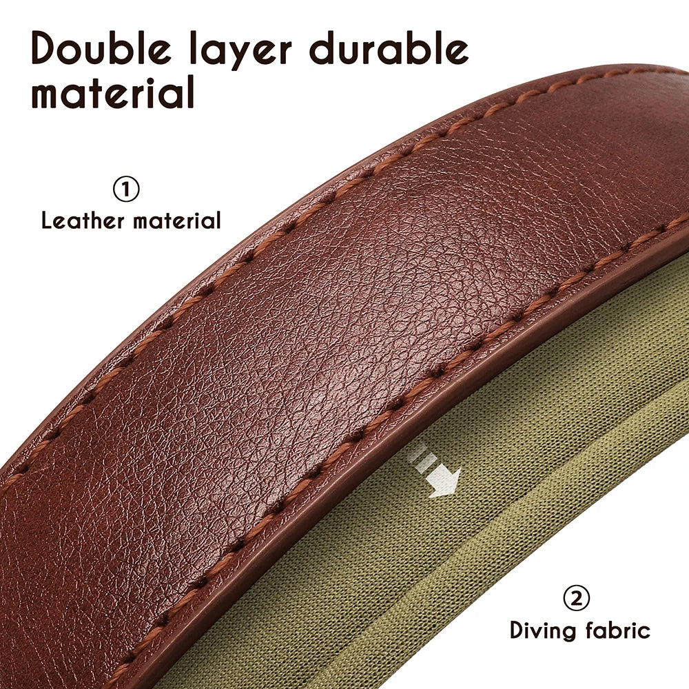 Customized PU Leather Nameplate Collar Dog Leash