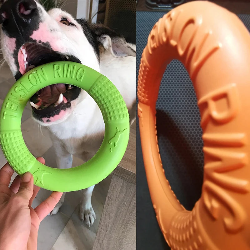 Dog Toy Training Ring Puller Puppy Flying Chewing Toys