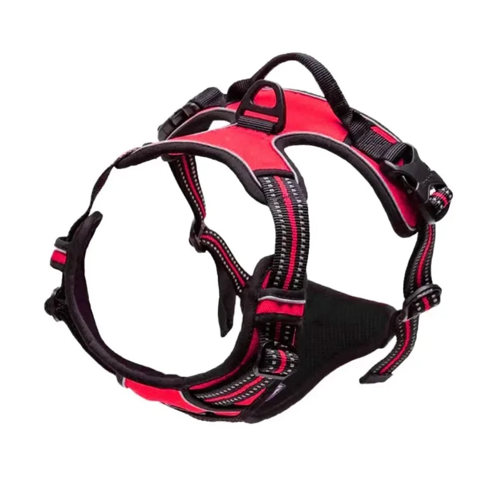 Reflective Breathable Vest Chest Strap Leash Pet Collar