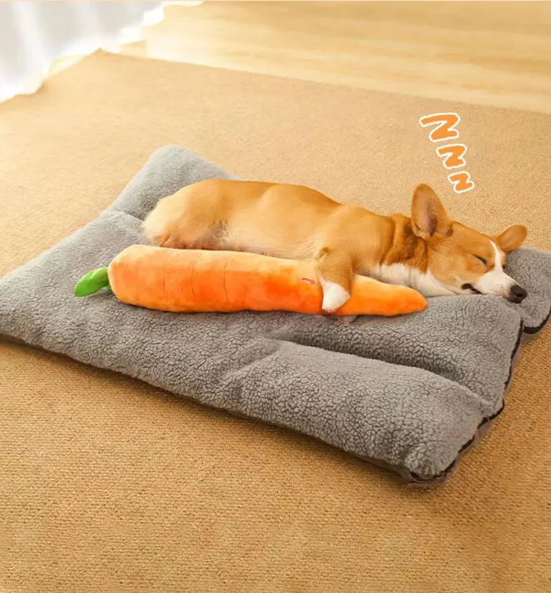 Dog Toy Pet Carrot Plush Toy Vegetable Chew Toy