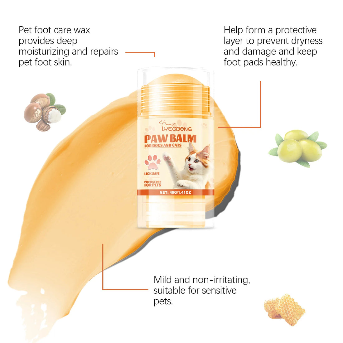 Pet Paw Balm Noses Paws Moisturizer Repair Dry Care