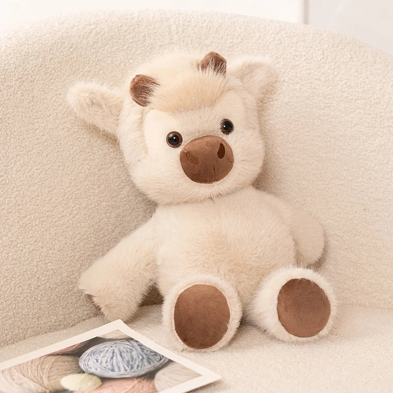Adorable Highland Cattle Plush Toy  Stuffed Animal
