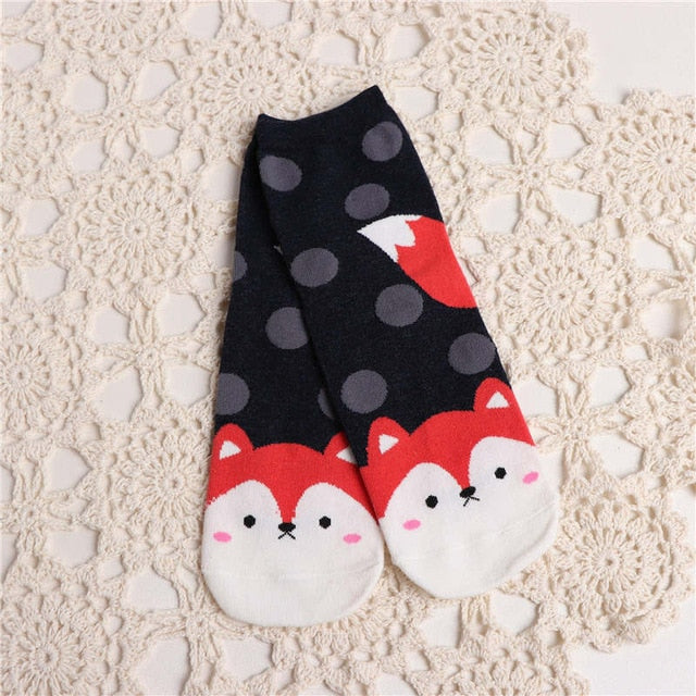 Dog Footprints Fashion Cartoon Socks