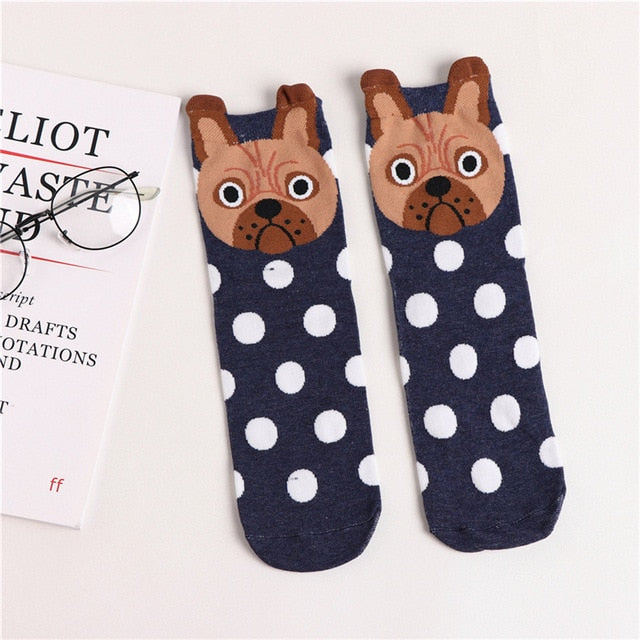 Dog Footprints Fashion Cartoon Socks