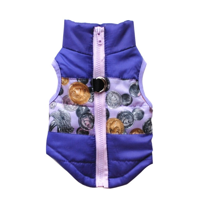 Winter Warm Cotton Windproof Fur Hoodie Puppy Outfits