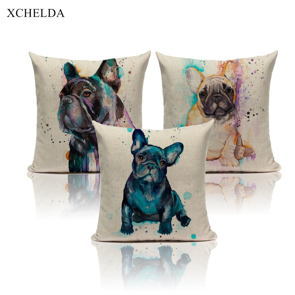 Cute Dog Cushion Cover