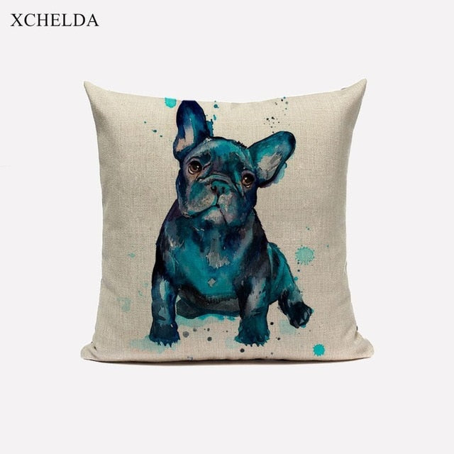 Cute Dog Cushion Cover