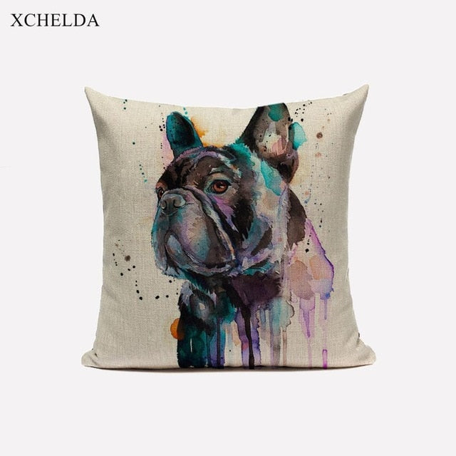 Cute Dog Cushion Cover