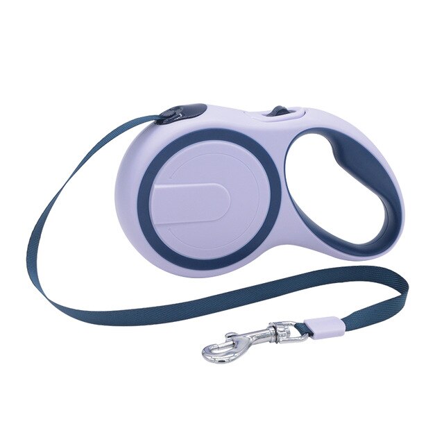 Double Nylon Dog Retracatable Leash Lead