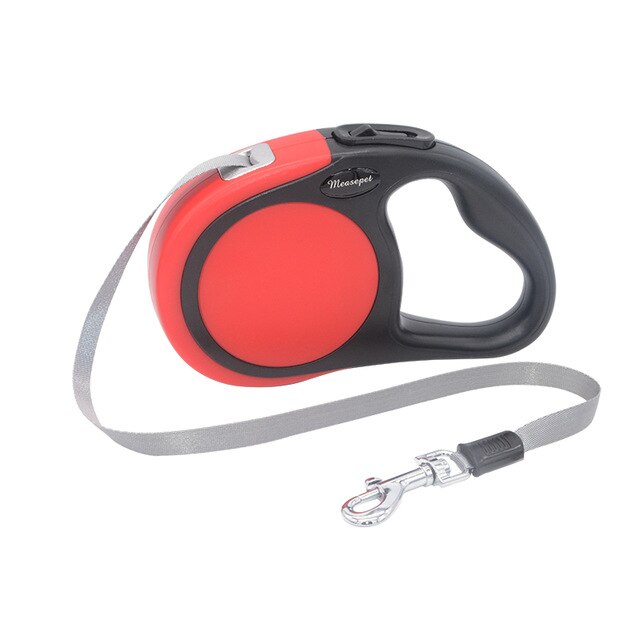 Double Nylon Dog Retracatable Leash Lead