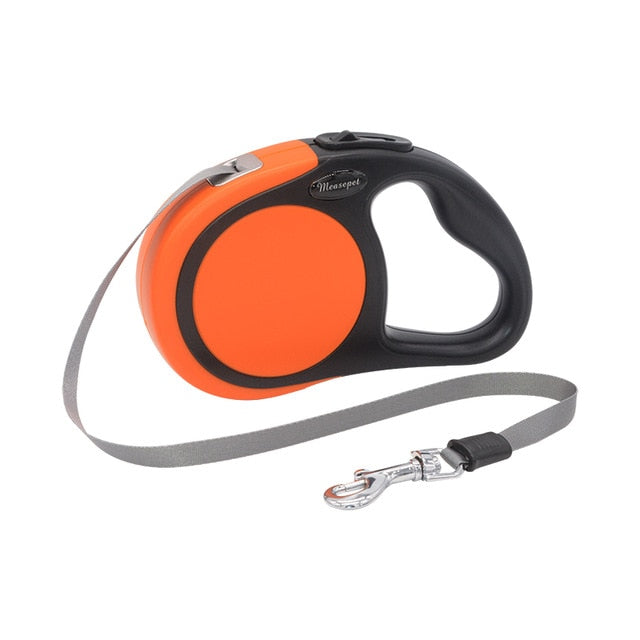 Double Nylon Dog Retracatable Leash Lead