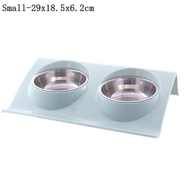 Stainless Steel Double Pet Feeding Dishes
