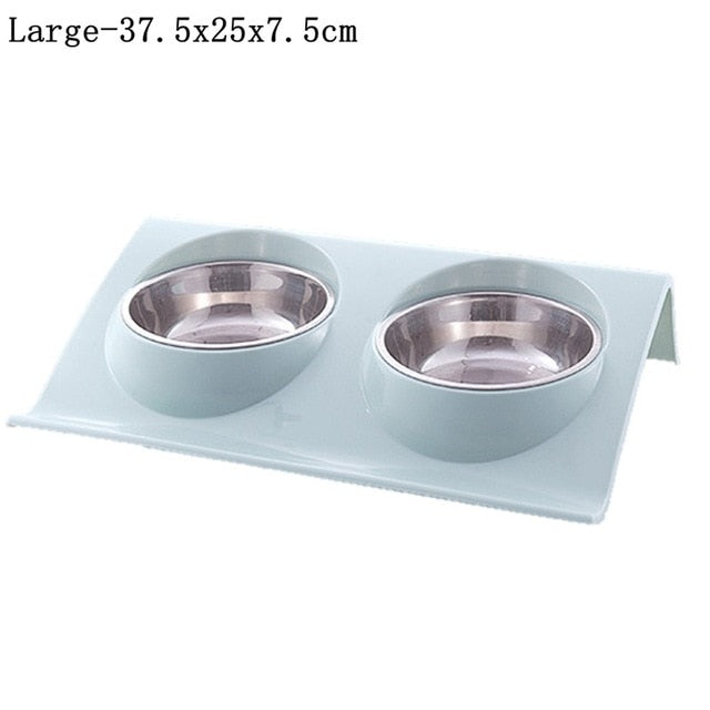 Stainless Steel Double Pet Feeding Dishes