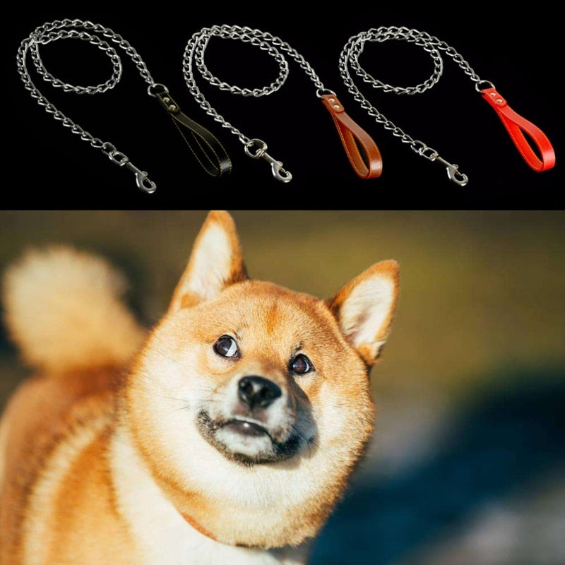 Heavy Duty Bite Proof Chain Training Leash
