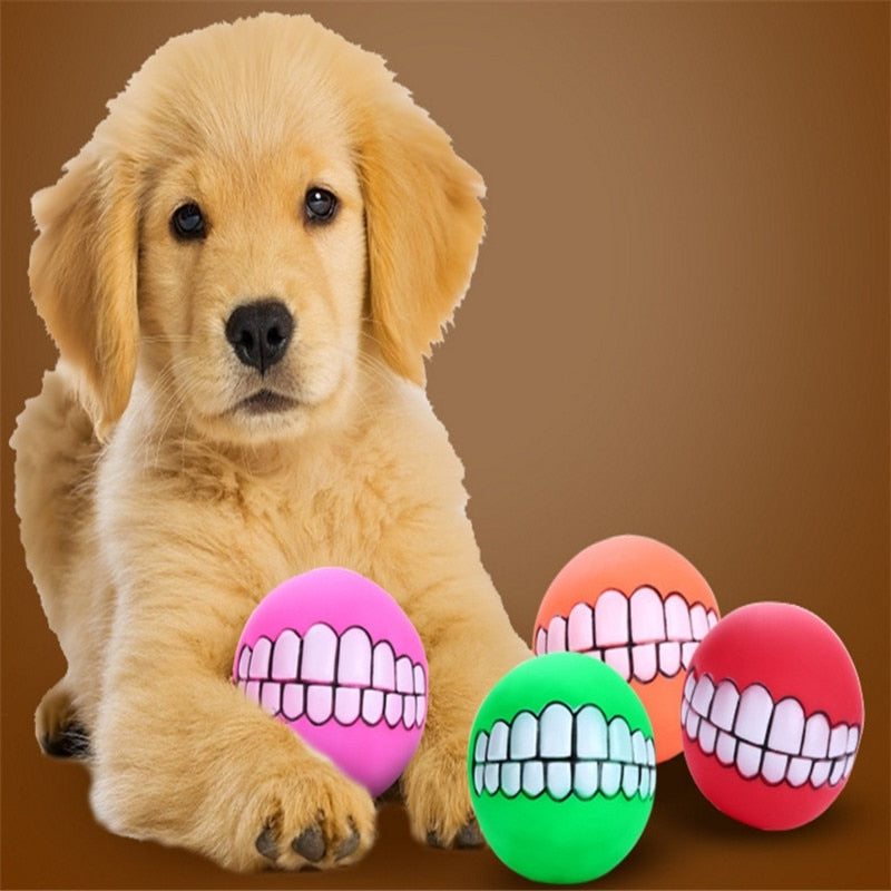 Funny Pets Dog Ball Teeth Toy