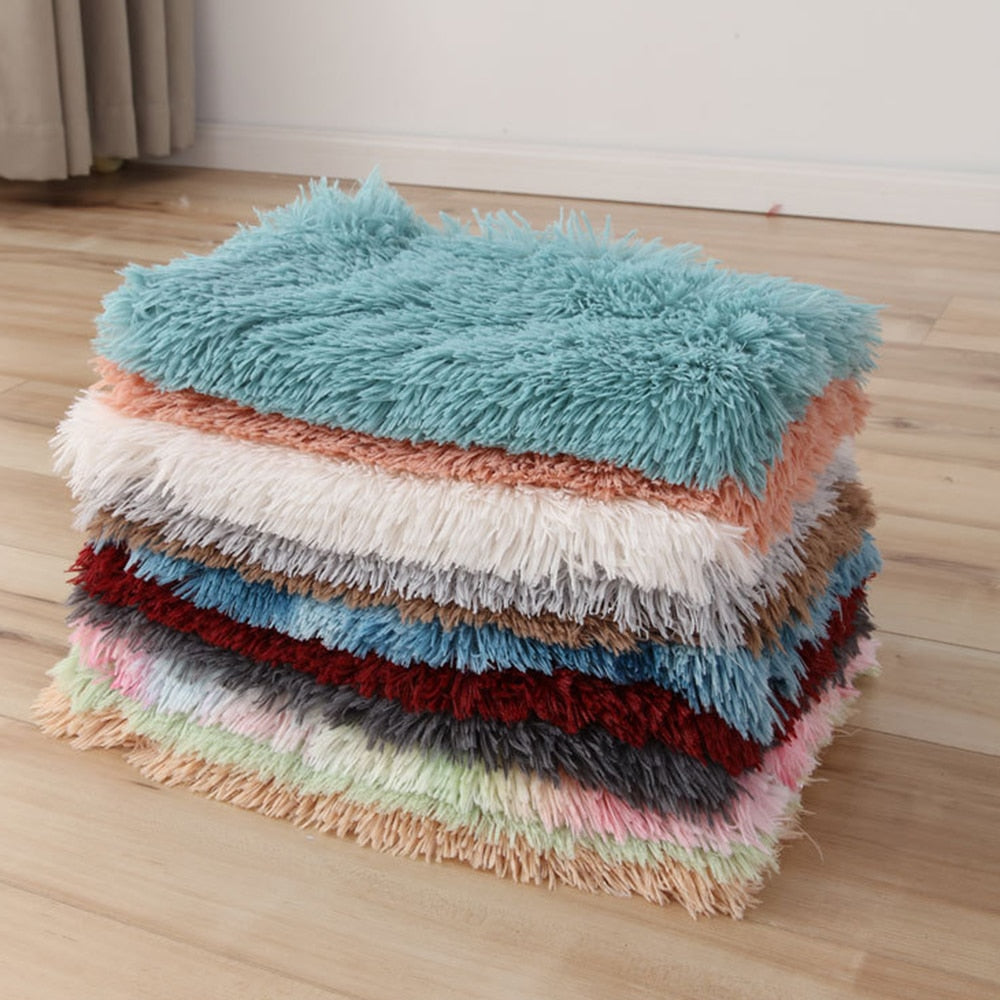 Soft Flannel Thickened Soft Fleece Dog Blanket