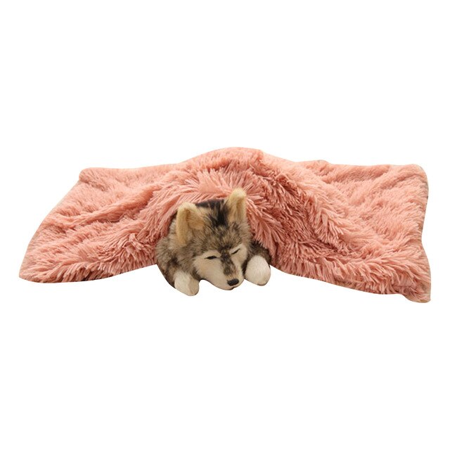 Soft Flannel Thickened Soft Fleece Dog Blanket