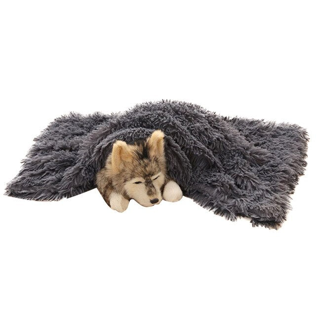 Soft Flannel Thickened Soft Fleece Dog Blanket