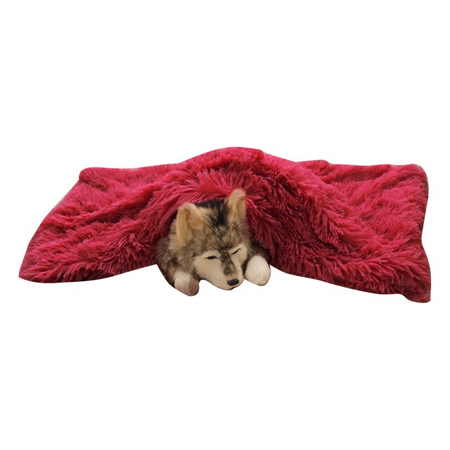 Soft Flannel Thickened Soft Fleece Dog Blanket
