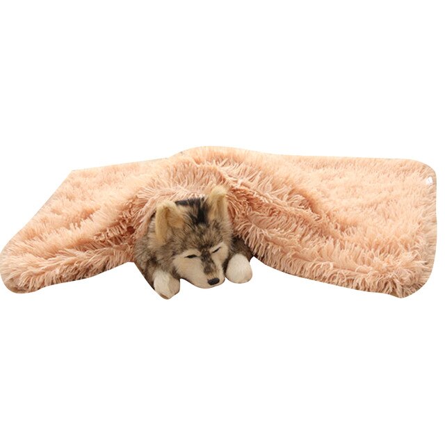 Soft Flannel Thickened Soft Fleece Dog Blanket