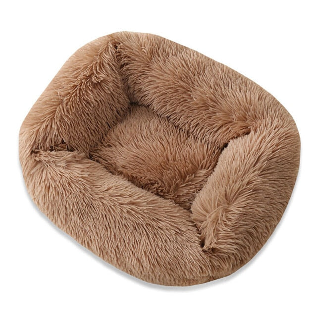 Anti Slip Botton Warm Winter Long Plush Dog Bed