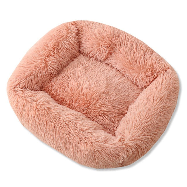 Anti Slip Botton Warm Winter Long Plush Dog Bed
